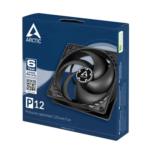 ARCTIC P12 Carcasa del ordenador Ventilador 12 cm Negro