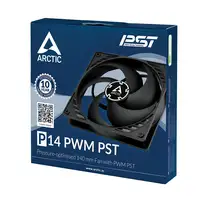 ARCTIC P14 PWM PST Carcasa del ordenador Ventilador 14 cm Negro
