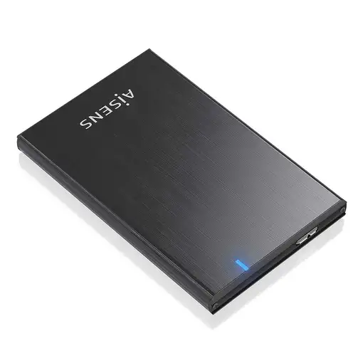 AISENS Caja externa 2.5\ ASE-2528B 9.5mm SATA a USB 3.0/USB3.1 Gen1, Negro