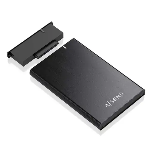 AISENS Caja externa 2.5\ ASE-2528B 9.5mm SATA a USB 3.0/USB3.1 Gen1, Negro