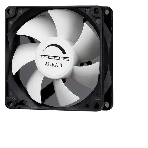 Tacens 3AURAII8, Ventilador Ordenador 8 cm, Ultrasilencioso, Antipolvo, Negro