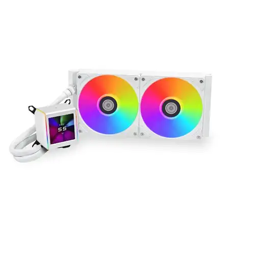 Lian Li GA II LCD Procesador Kit de refrigeración líquida 12 cm Blanco