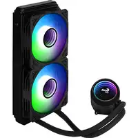 Aerocool MIRAGEL240 Refrigeración Líquida CPU 2x Ventilador 12cm ARGB TDP 400W Neg