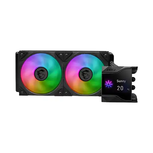MSI MPG Coreliquid D240 Procesador Kit de refrigeración líquida 12 cm Negro 1 piez
