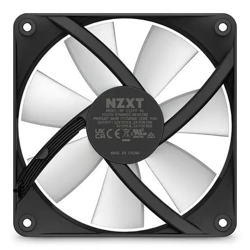 NZXT F120 RGB Core Carcasa del ordenador Ventilador 12 cm Negro 1 pieza(s)