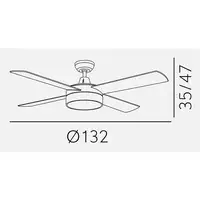 Ventiladores techo Haya FABRILAMP