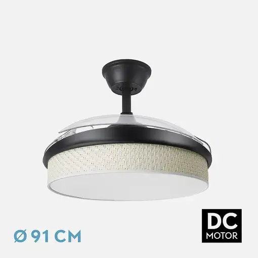 Ventiladores techo Negro FABRILAMP