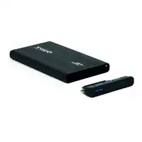 TooQ TQE-2524B caja para disco duro externo Caja de disco duro (HDD) Negro 2.5\