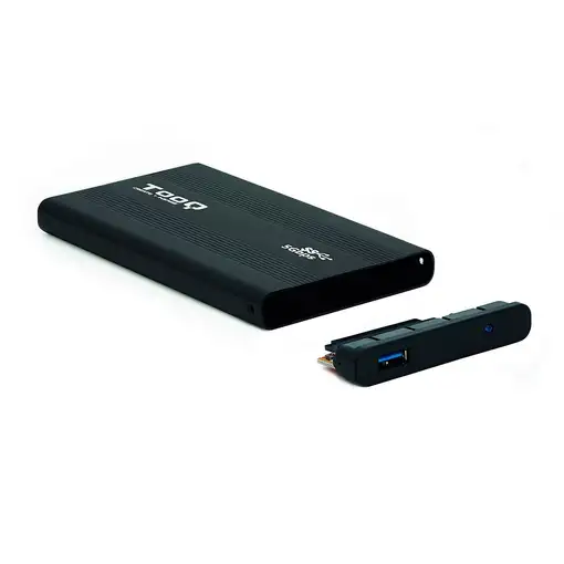 TooQ TQE-2524B caja para disco duro externo Caja de disco duro (HDD) Negro 2.5\