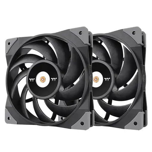 Thermaltake TOUGHFAN 12 Carcasa del ordenador Ventilador 12 cm Negro 2 pieza(s)