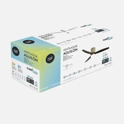 Ventiladores techo Cromo FABRILAMP