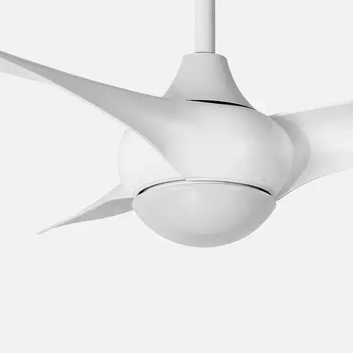 Fabrilamp Canea ventilador de techo blanco 134 cm, led, 3 aspas, 6 velocidades