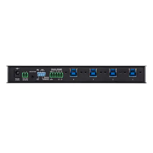 ATEN Switch de periféricos formato industrial USB 3.2 Gen 1 de 4 x 4 puertos