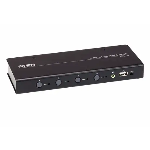 ATEN Switch KM USB de 4 puertos con Boundless Switching (cables incluidos)