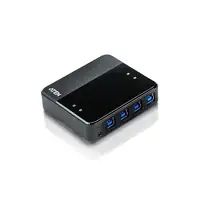 ATEN Switch de periféricos USB 3.2 Gen1 de 4 x 4 puertos