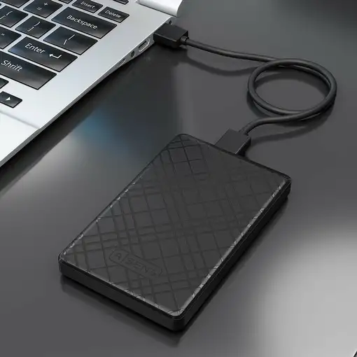 AISENS Caja Externa 2,5\ ASE-2522B 9.5mm SATA a USB 3.0/USB3.1 Gen1, Negra