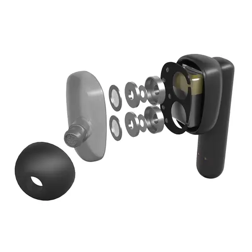 Mars Gaming MHIB Negro, Auriculares Inalámbricos, Bluetooth 5.1, Micrófono, Dual D