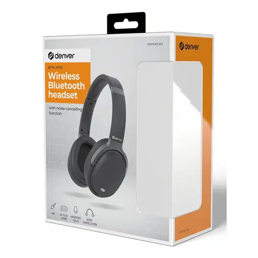 Denver BTN-210B auricular y casco Auriculares Inalámbrico y alámbrico Diadema Llam