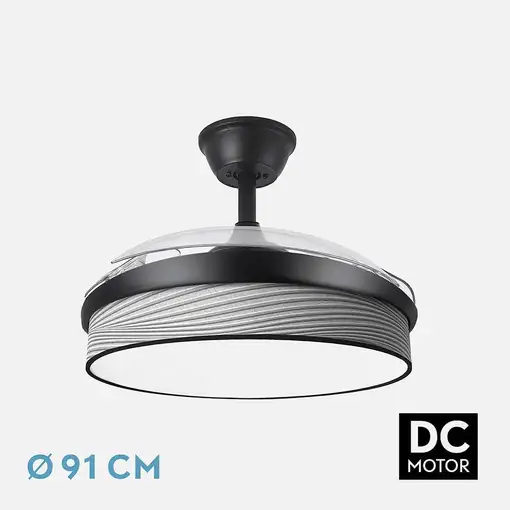 Ventiladores techo Negro FABRILAMP