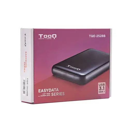 TooQ Caja externa para discos duros 2.5\ SATA I/II/III a USB 3.1 Gen1 con UASP