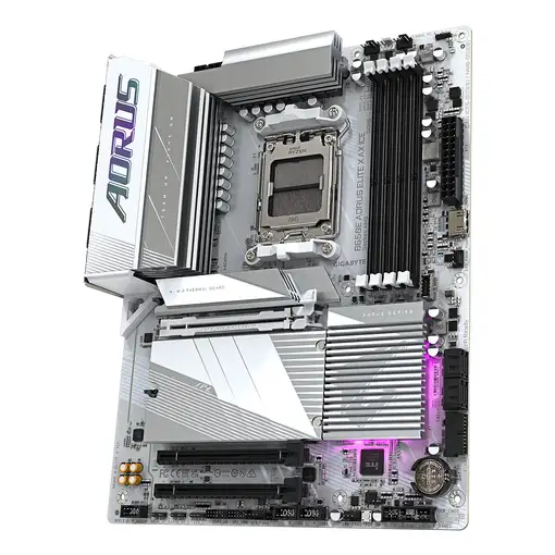 GIGABYTE B650E AORUS ELITE X AX ICE Placa base - AMD Ryzen serie 9000, VRM de 12+2
