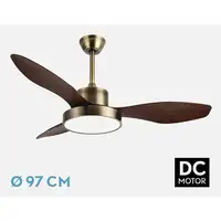 Ventiladores techo Oro FABRILAMP