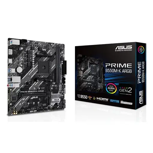 ASUS PRIME B550M-K ARGB AMD B550 Zócalo AM4 micro ATX