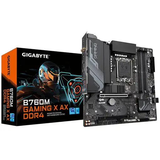 GIGABYTE B760M GAMING X AX DDR4 Placa Base - Compatible con procesadores Intel Cor