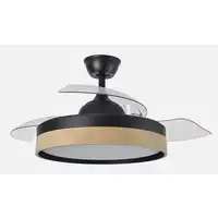 Fabrilamp 207091388 ventilador Haya, Negro