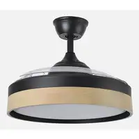 Fabrilamp 207091388 ventilador Haya, Negro