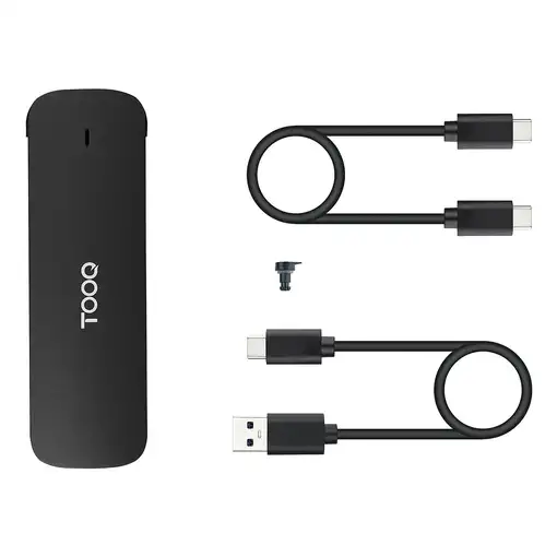 TooQ Caja Externa para SSD M.2 NVMe, Negro