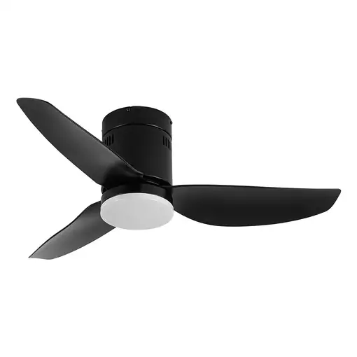 Fabrilamp Borax Ventilador de techo negro led 20W con 3 aspas Fabrilamp Borax Ventilador de techo negro led 20W con 3 aspas