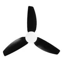 Fabrilamp Borax Ventilador de techo negro led 20W con 3 aspas Fabrilamp Borax Ventilador de techo negro led 20W con 3 aspas