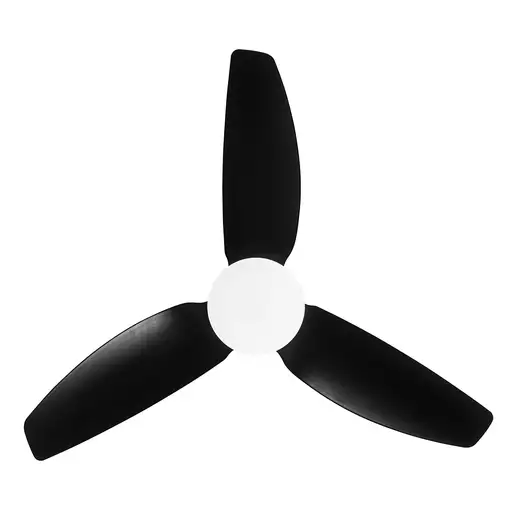 Fabrilamp Borax Ventilador de techo negro led 20W con 3 aspas