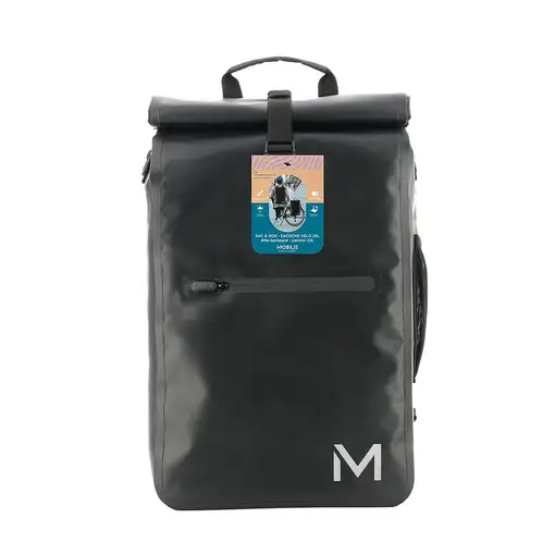 Mobilis 070001 mochila Mochila de ciclismo Negro Lona alquitranada
