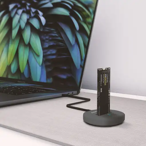 AISENS USB-C Dock M.2 (NGFF) ASUC-M2D014-GR SATA/NVMe A USB3.1 Gen2, Gris
