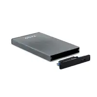 TooQ TQE-2527G caja para disco duro externo Caja de disco duro (HDD) Negro, Gris 2