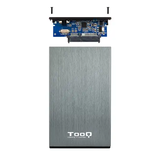 TooQ TQE-2527G caja para disco duro externo Caja de disco duro (HDD) Negro, Gris 2