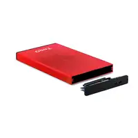 TooQ TQE-2527R caja para disco duro externo Caja de disco duro (HDD) Negro, Rojo 2