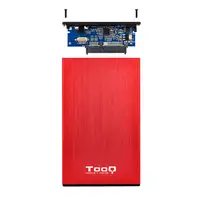 TooQ TQE-2527R caja para disco duro externo Caja de disco duro (HDD) Negro, Rojo 2