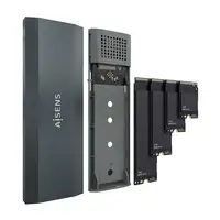 AISENS Caja Externa M.2 (NGFF) ASM2-029GR NVMe a USB3.2 Gen2, Gris