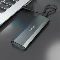 AISENS Caja Externa M.2 (NGFF) ASM2-029GR NVMe a USB3.2 Gen2, Gris