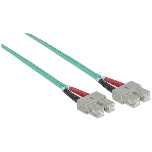 Intellinet 751025 Cable de fibra óptica e InfiniBand 1 m SC Color aguamarina