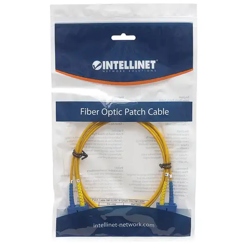 Intellinet 470636 Cable de fibra óptica e InfiniBand 5 m SC Amarillo