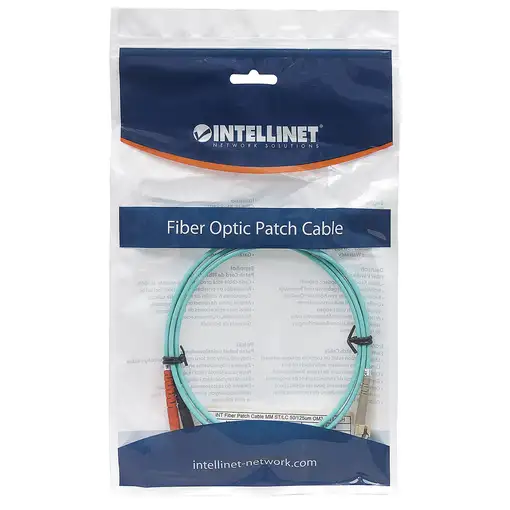 Intellinet 751117 Cable de fibra óptica e InfiniBand 1 m ST LC Color aguamarina