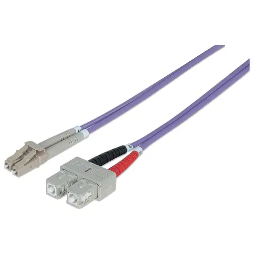Intellinet 750936 Cable de fibra óptica e InfiniBand 3 m LC SC Violeta