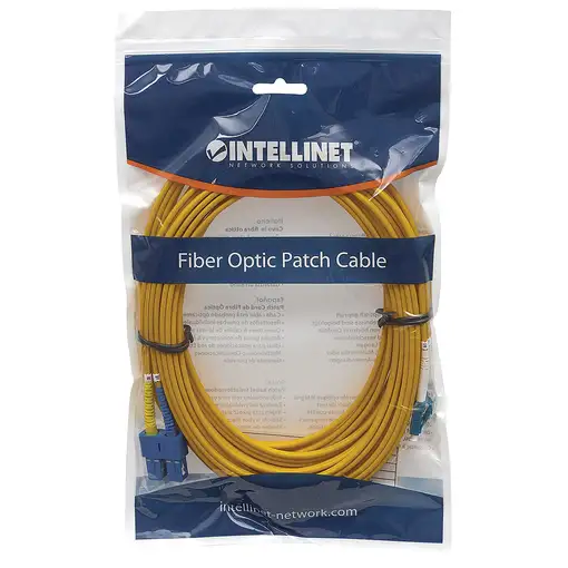 Intellinet 473972 Cable de fibra óptica e InfiniBand 2 m LC SC Amarillo