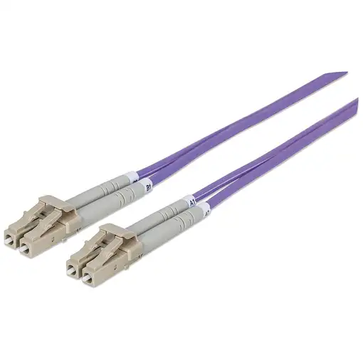 Intellinet 750875 Cable de fibra óptica e InfiniBand 1 m LC Violeta