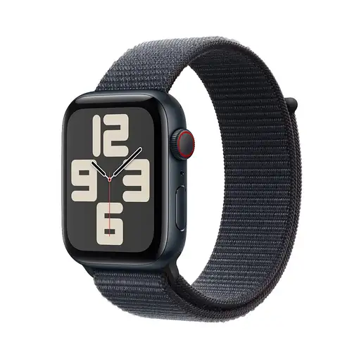 Apple Watch SE OLED 44 mm Digital 368 x 448 Pixeles Pantalla táctil 4G Negro Wifi