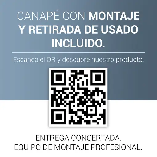 Canapé JApertura Lateral, Montaje incluido. Recogida del antiguo GRATIS. 105x190